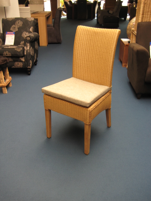 lloyd loom eetkamerstoel Lissabon naturel